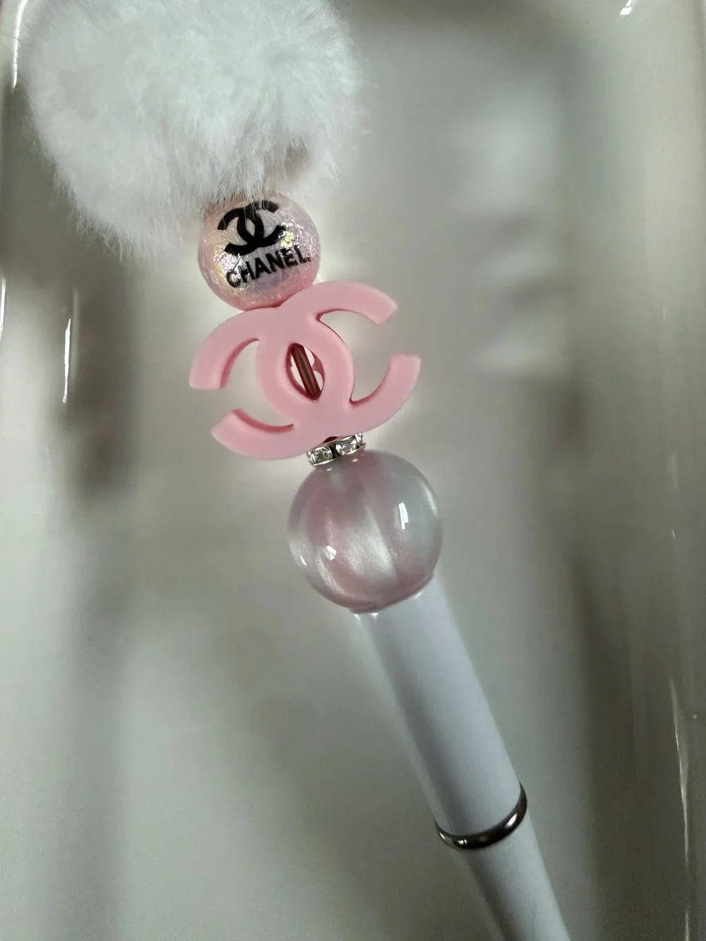 Pom Pom Beaded Pen